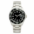 Watch Creations Men's Watch w/ Black Rotating Bezel